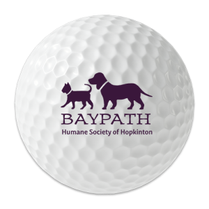 Baypath Humane Logo on a golf ball